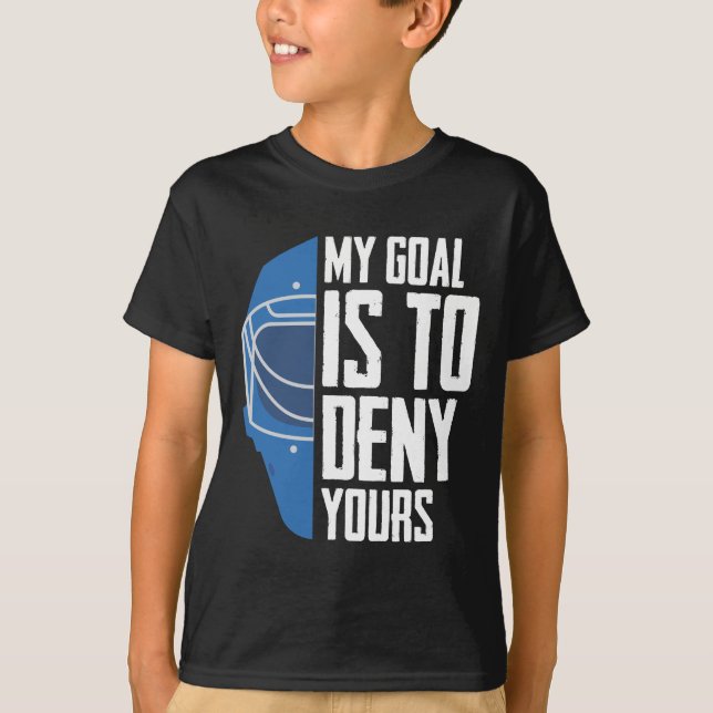 T-shirt Goalkeeper du hockey sur glace Funny Defense Goali (Devant)
