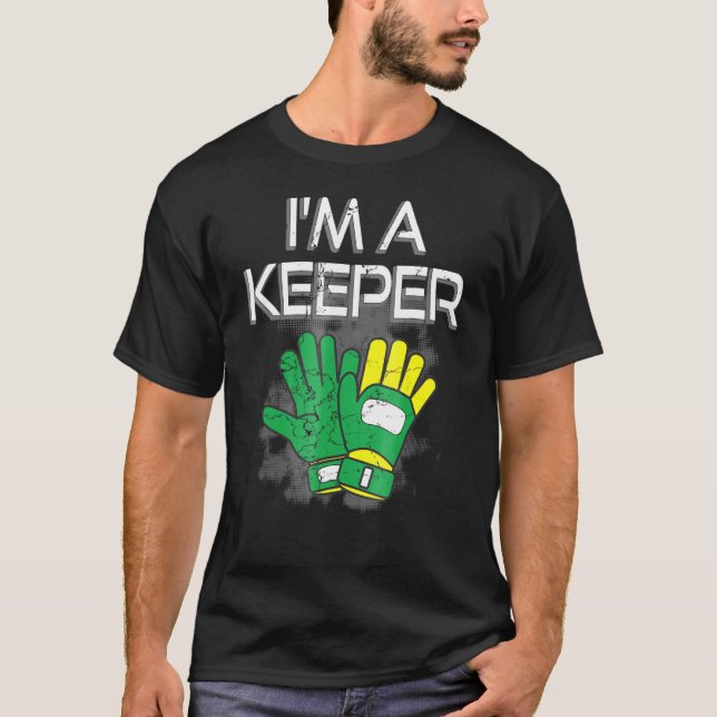 T-shirt Goalkeeper Gants Je Suis Gardien De Football Goali (Devant)