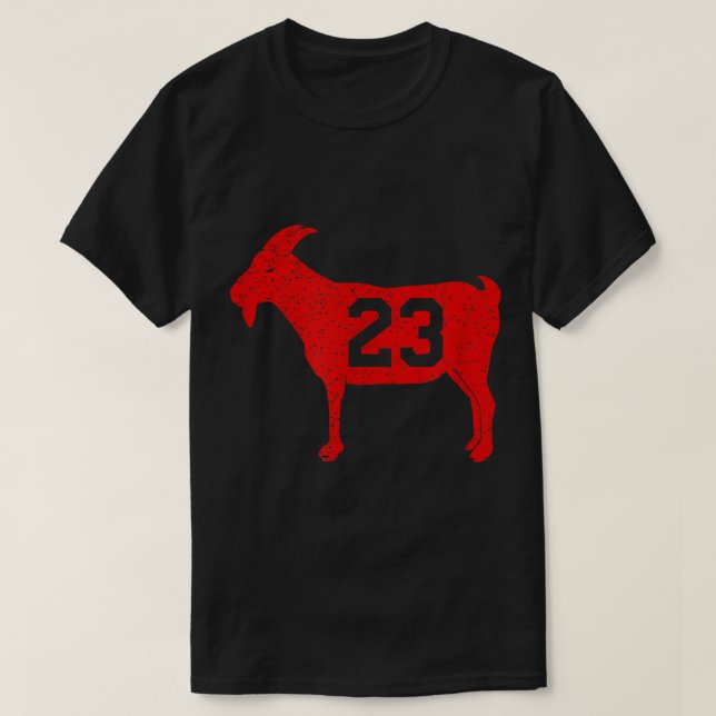 T-shirt GOAT 23 Vintage Jordan Red (Design devant)