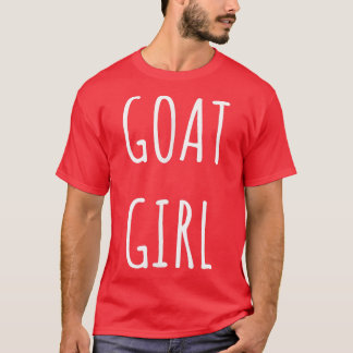 T-shirt Goat Girl Loves Chèvres Maman Fermier