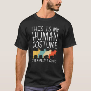 T-shirt Goat Halloween Human Costume Sheep Kid Nanny Easy