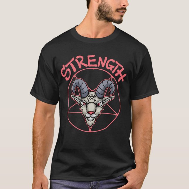 T-shirt Goat with Horns streetwear (Devant)