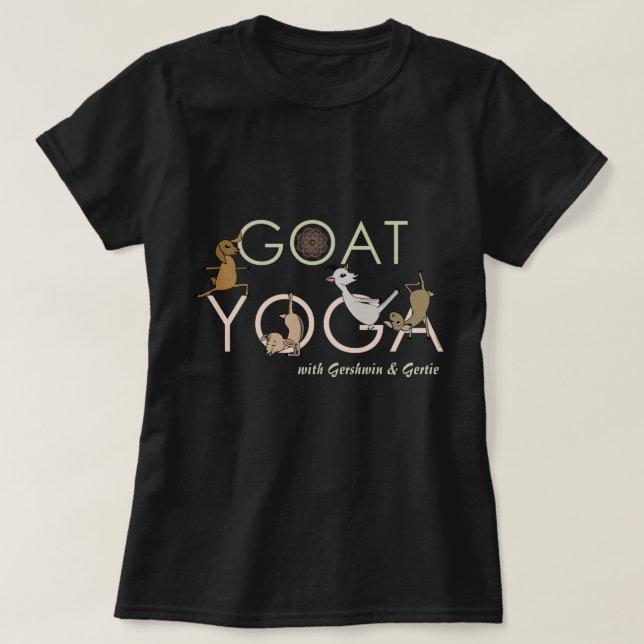 T-shirt GOAT YOGA | Chèvres faisant du yoga (Design devant)