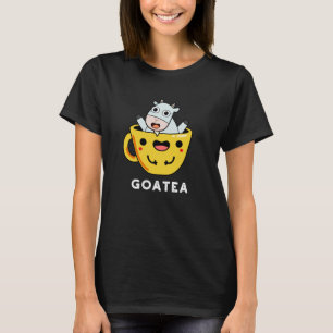 T-shirt Goatea Funny Chèvre Thé Pun Dark BG