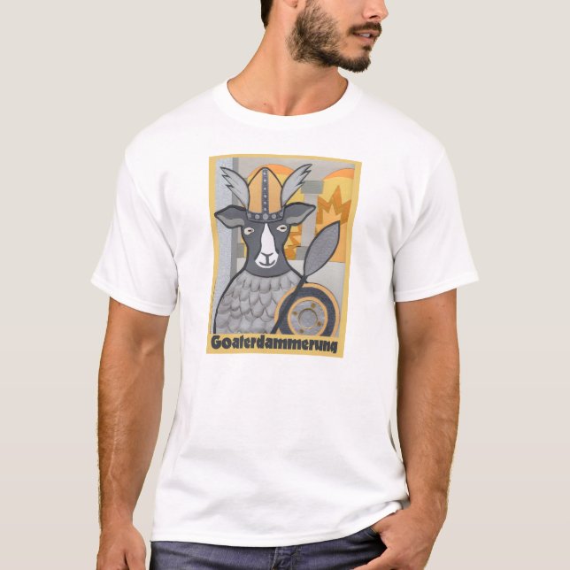 T-shirt Goaterdammerung :  Crépuscule des chèvres (Devant)