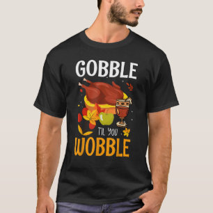 T-shirt Gobble Til You Wobble Baby Outfit Toddler Thanksg