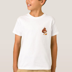 T-shirt Gobble 'Til You Wobble Rétro Thanksgiving