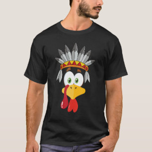 T-shirt Gobble Turquie Aborigènes Visage Costume Garçons F