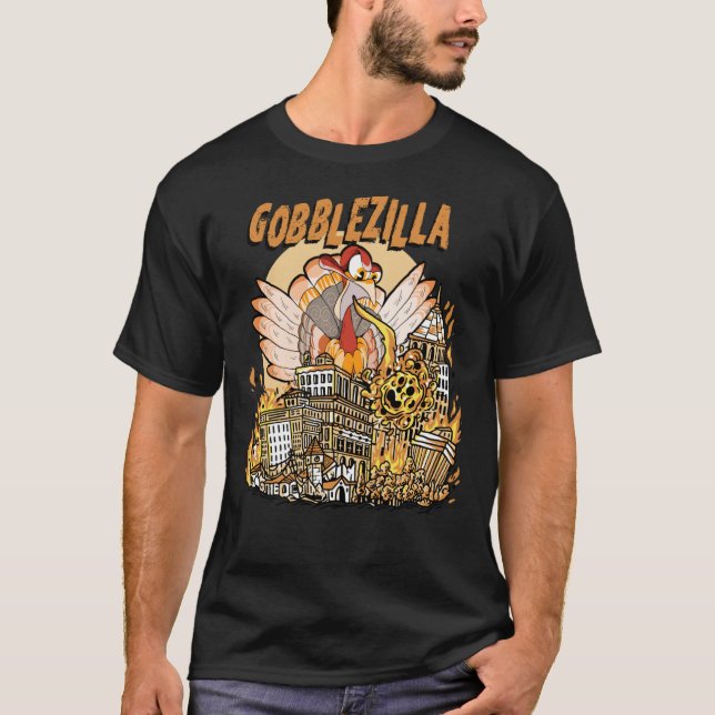 T-shirt Gobblezilla Turquie Thanksgiving1502png1502 (Devant)