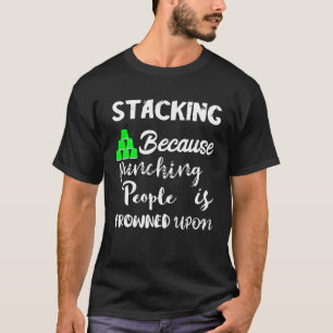T-shirt Gobelets d'empilage de vitesse Gobelets d'empilage
