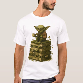 T-shirt Goblincore Bookworm Mushroom Fantasy