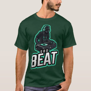 T-shirt God Beat Electronic Techno Music