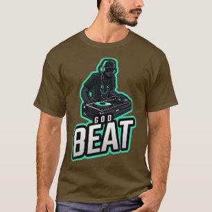T-shirt God Beat Electronic Techno Music
