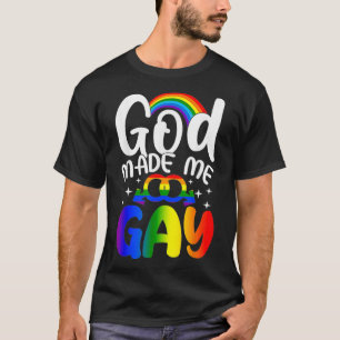 T-shirt God Made Me Gay LGBT LGBT Pride Christian Gay 