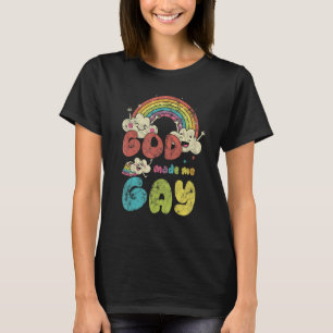 T-shirt God Made Me Gay Rainbow LGBT Support Christian