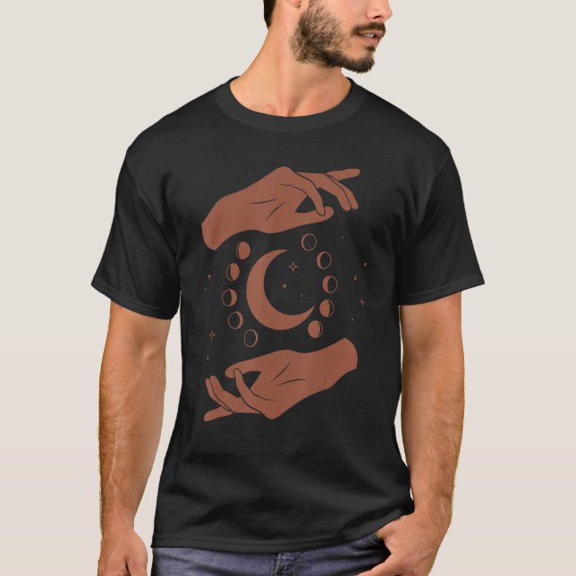 T-shirt Goddess Healing Hands Moon Light Worker (Devant)