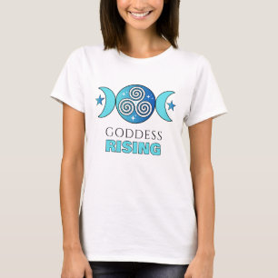 T-shirt Goddess Rising Turquoise & Blue Ocean Tee