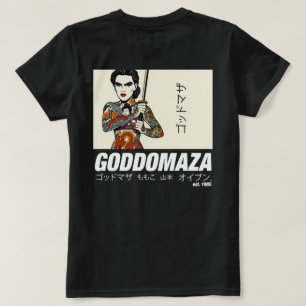 T-SHIRT GODDOMAZA EST. 1985 PT. 1 FEMMES NOIRES TEE