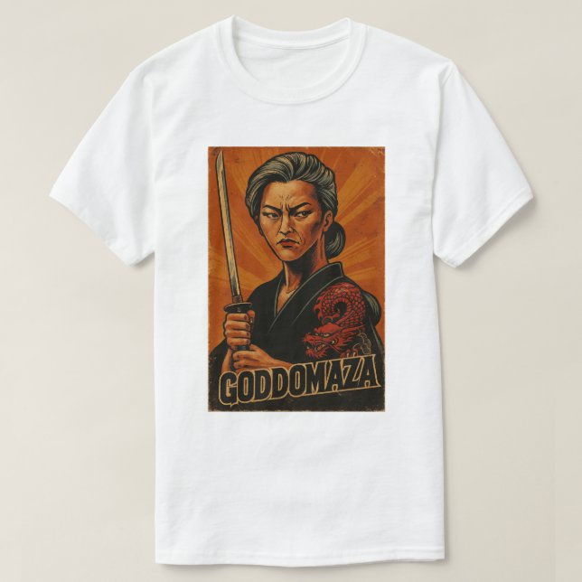 T-SHIRT GODDOMAZA SAMURAI MOVIE POSTER 3 TEE (Design devant)