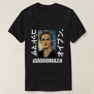 T-SHIRT GODDOMAZA TEXTE ÉPAISSE NOIR LES