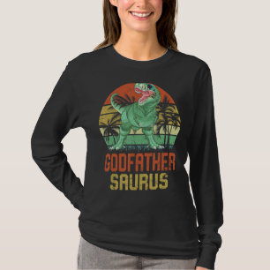 T-shirt Godfathersaurus Rex Dinosaur Parrain Saurus Fami