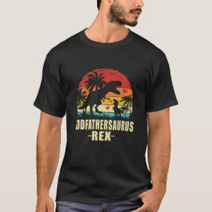 T-shirt Godfathersaurus T Rex Dinosaur Parrain Saurus Fa