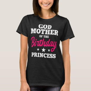 T-shirt Godmère de l'Anniversaire de la Princess Party d'a