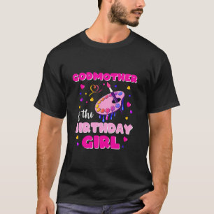 T-shirt Godmère De L'Anniversaire Fille Art Peinture Famil