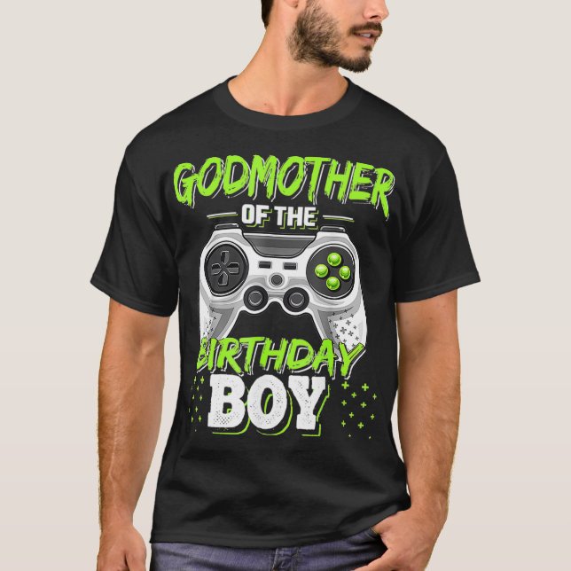 T-shirt Godmère De L'Anniversaire Jeu Vidéo Correspondant  (Devant)