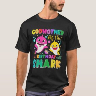 T-shirt Godmère Des Requins D'Anniversaire Godparent Match