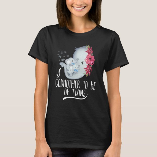 T-shirt Godmère d'être de jumeaux jumeaux bébés garçons él (Devant)