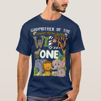 T-shirt Godmother Of The Wild One Zoo Theme Birthday