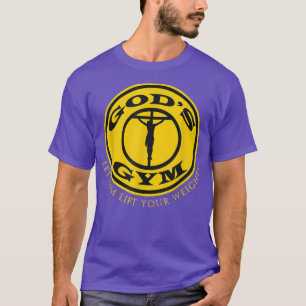 T-shirt GODS GYM RELIGION T SHIRT Christ Jésus Church Tee