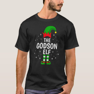 T-shirt Godson Elf Xmas Matching Family Funny Christma