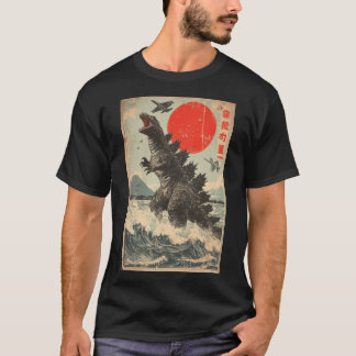 T-shirt Gojira Wrath of the Mountain Kaiju Destruction Gam