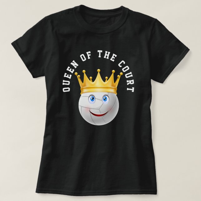 T-shirt Gold Crown Queen of the Court (Design devant)