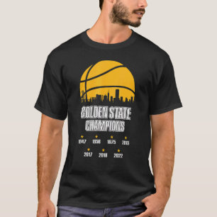 T-shirt Golden 2022 Basketball Pour Hommes Femmes Guerrier