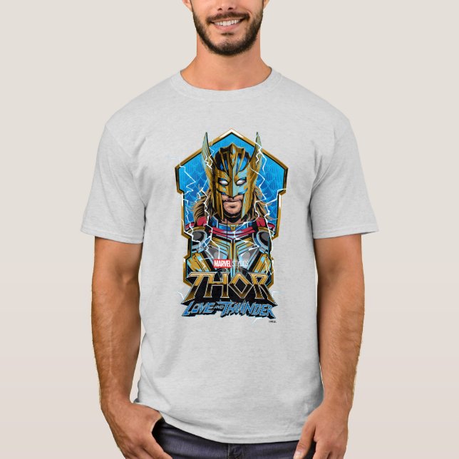 T-shirt Golden Armor Thor Love et Thunder Graphic (Devant)