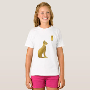 T-shirt Golden Bastet - Déesse égyptienne de la protection