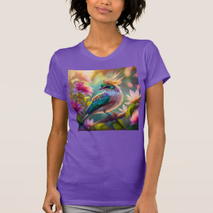 T-shirt Golden Crested Green Headed Finch Imaginaire Oisea