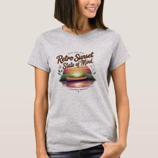 T-shirt Golden Drift - Retro Sunset State of Mind