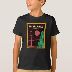 T-shirt Golden gate bridge la nuit