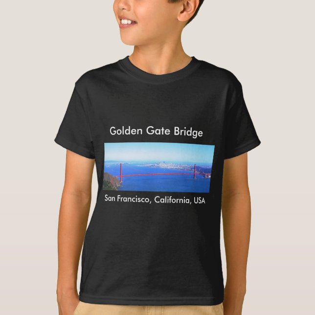 T-shirt - golden gate bridge, San Francisco (Devant)