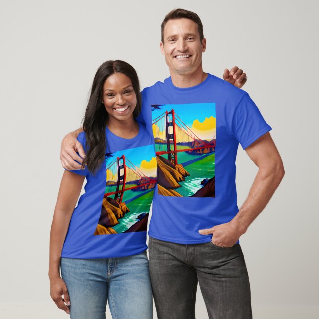 T-shirt Golden Gate Bridge, San Francisco (Unisexe)