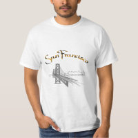 Golden Gate Bridge, San Francisco, CA Grey/Gold