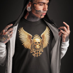 T-shirt Golden Gothique Crâne Sigile de l'Ascension