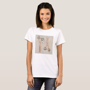 T-shirt Golden Hair Styliste Ciseaux Beauté Salon Hairdres