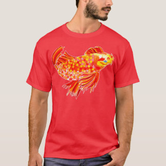 T-shirt Golden Koi Carp aquarelle originale