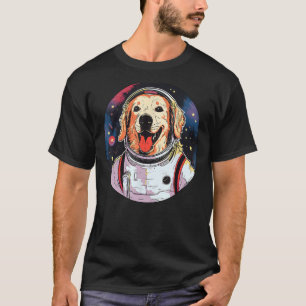 T-shirt Golden Retriever Astronaut Funny Dog Space