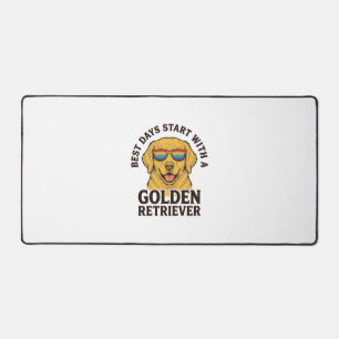 T-shirt Golden Retriever avec lunettes de soleil r